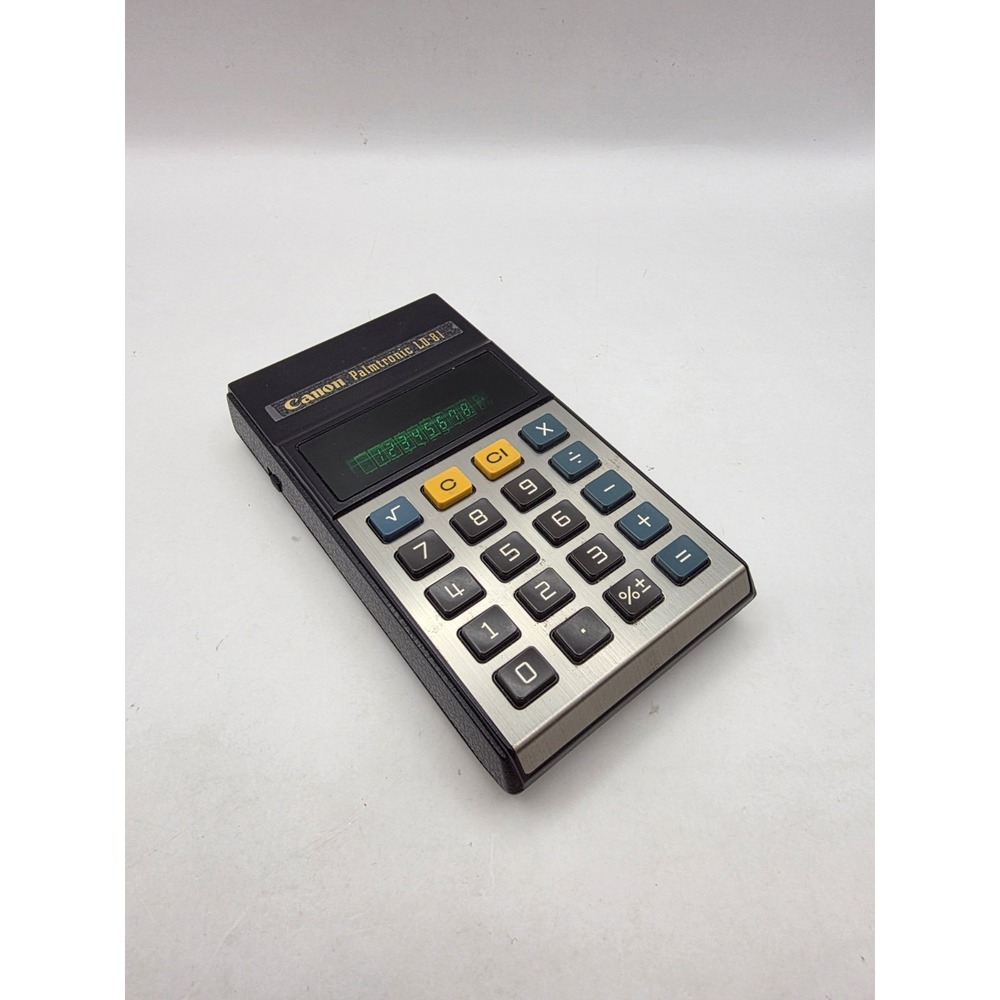 Vintage CANON Palmtronic Calculator LD-81 VFD Green Led Retro Computer Japan - Picture 2 of 11